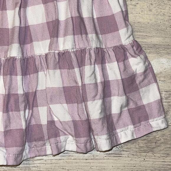 EUC Wonder Nation Purple Buffalo Check Plaid Prairie Style Dress Size 18 Months - Picture 3 of 6